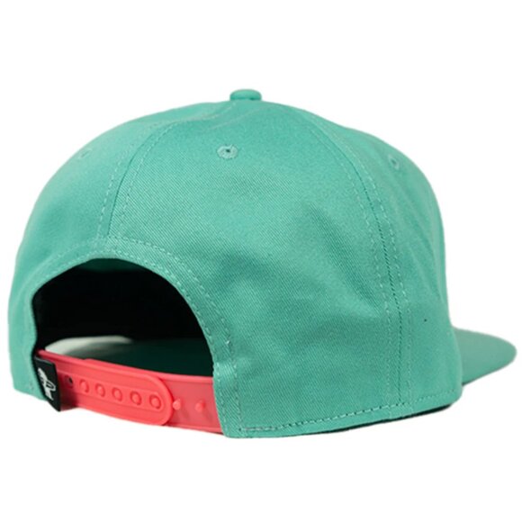 Mens Everyday California Brutus Connect Snapback Hat, Mint Green and Pink - Picture 2 of 6